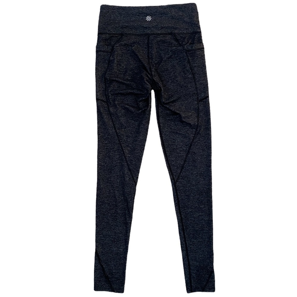 𝅺athleta Dark Gray Leggings w/ 2 Pockets Women XS Comfy! - Picture 4 of 7